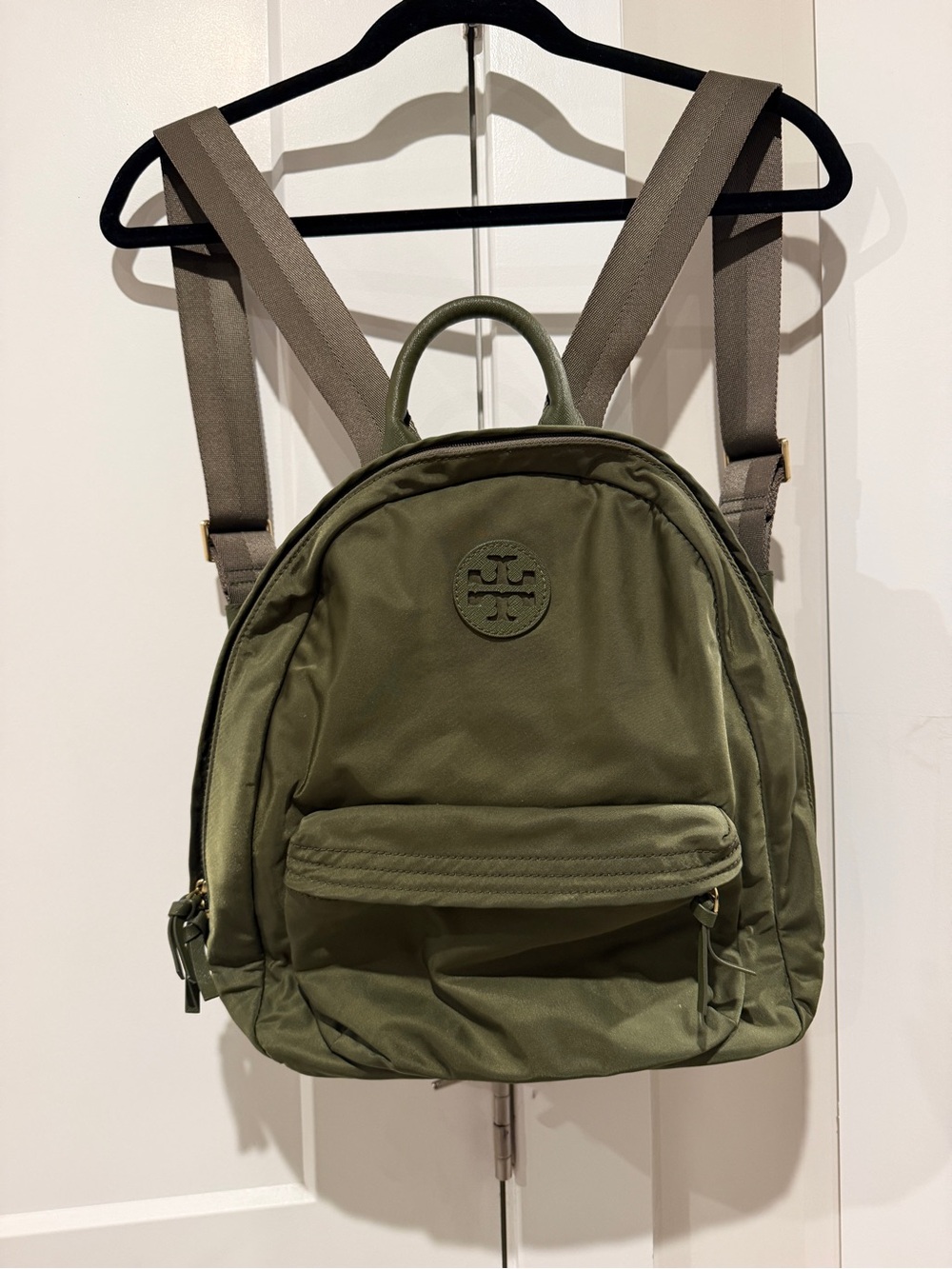 Tory Burch Olive Green Ella Backpack